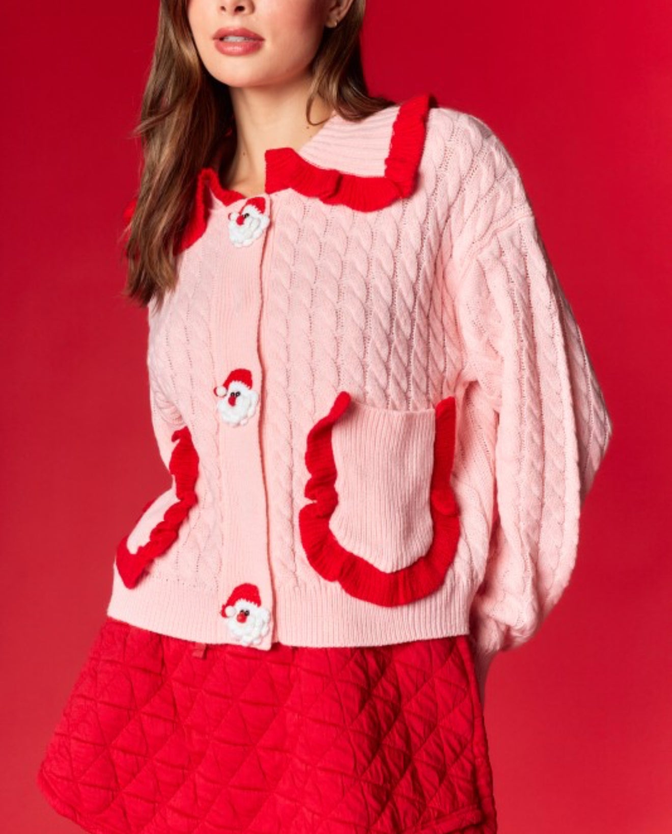 Noah Red Pink Sweater