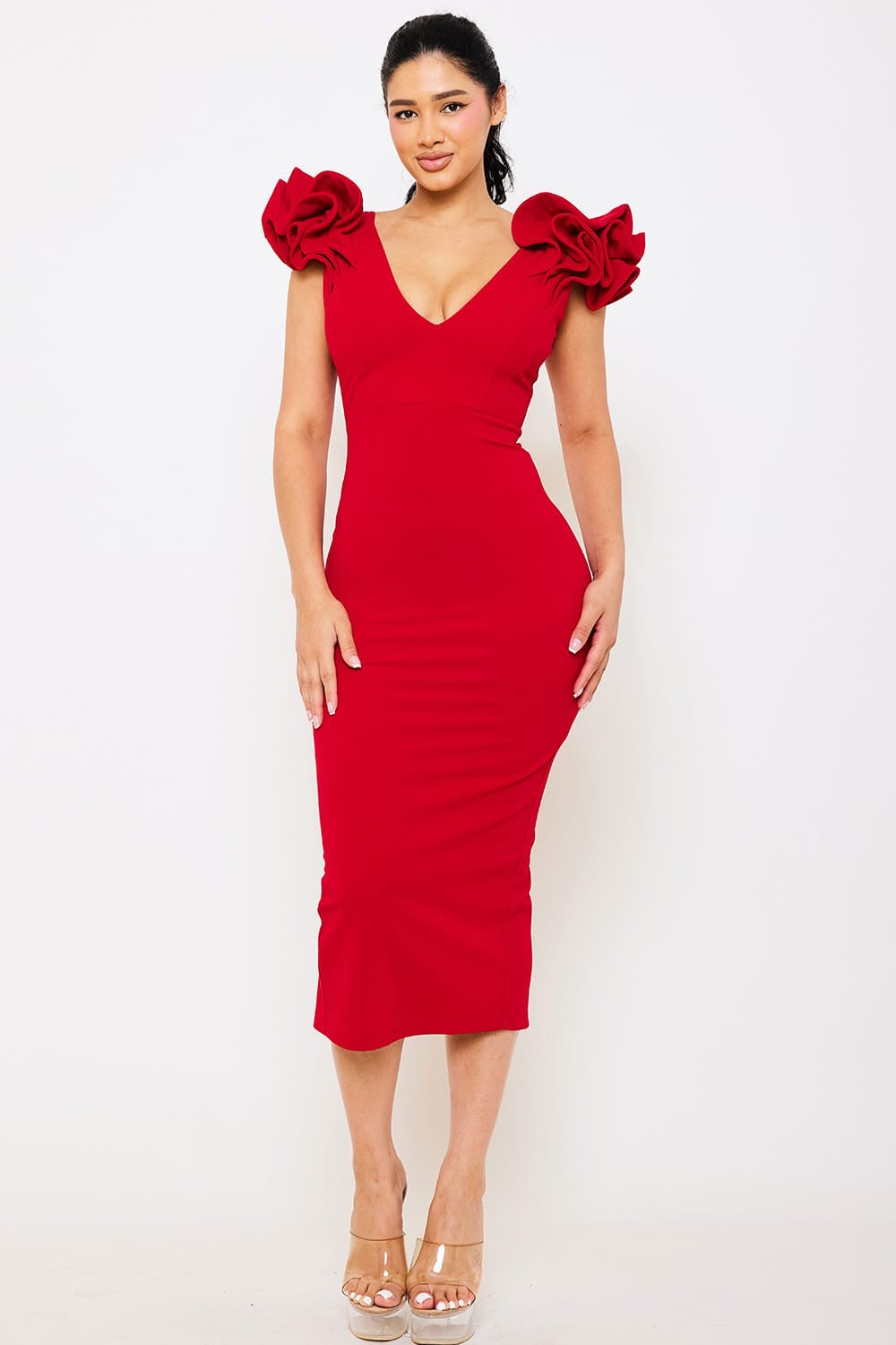 Rosalía Elegant Midi Dress