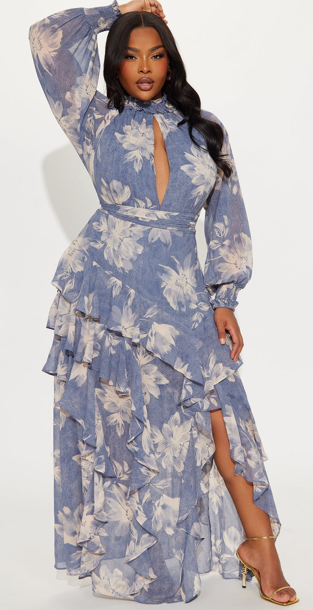 Elena Chiffon Maxi Dress