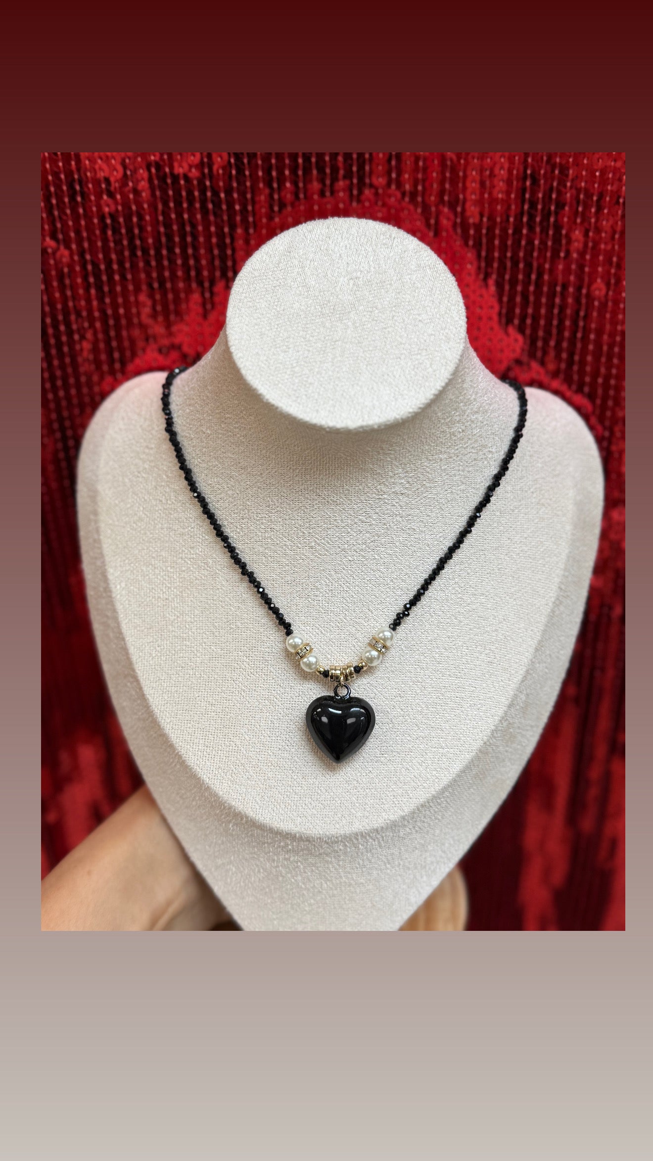 Morelia Heart Red Necklace