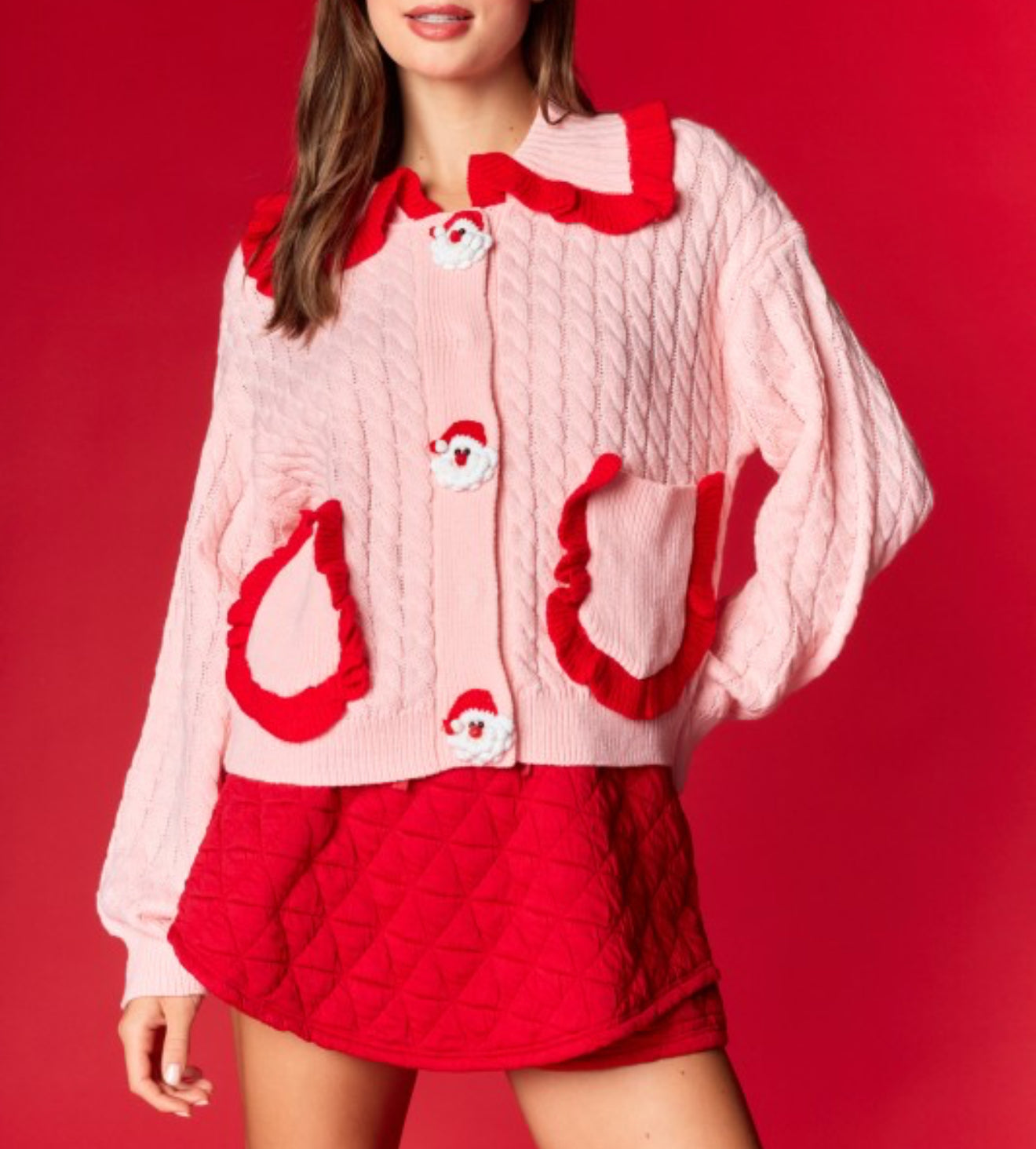 Noah Red Pink Sweater