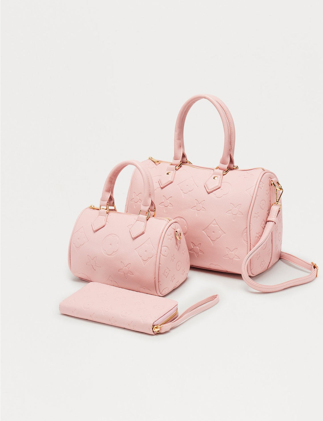 Flowers Baby Pink Purse
