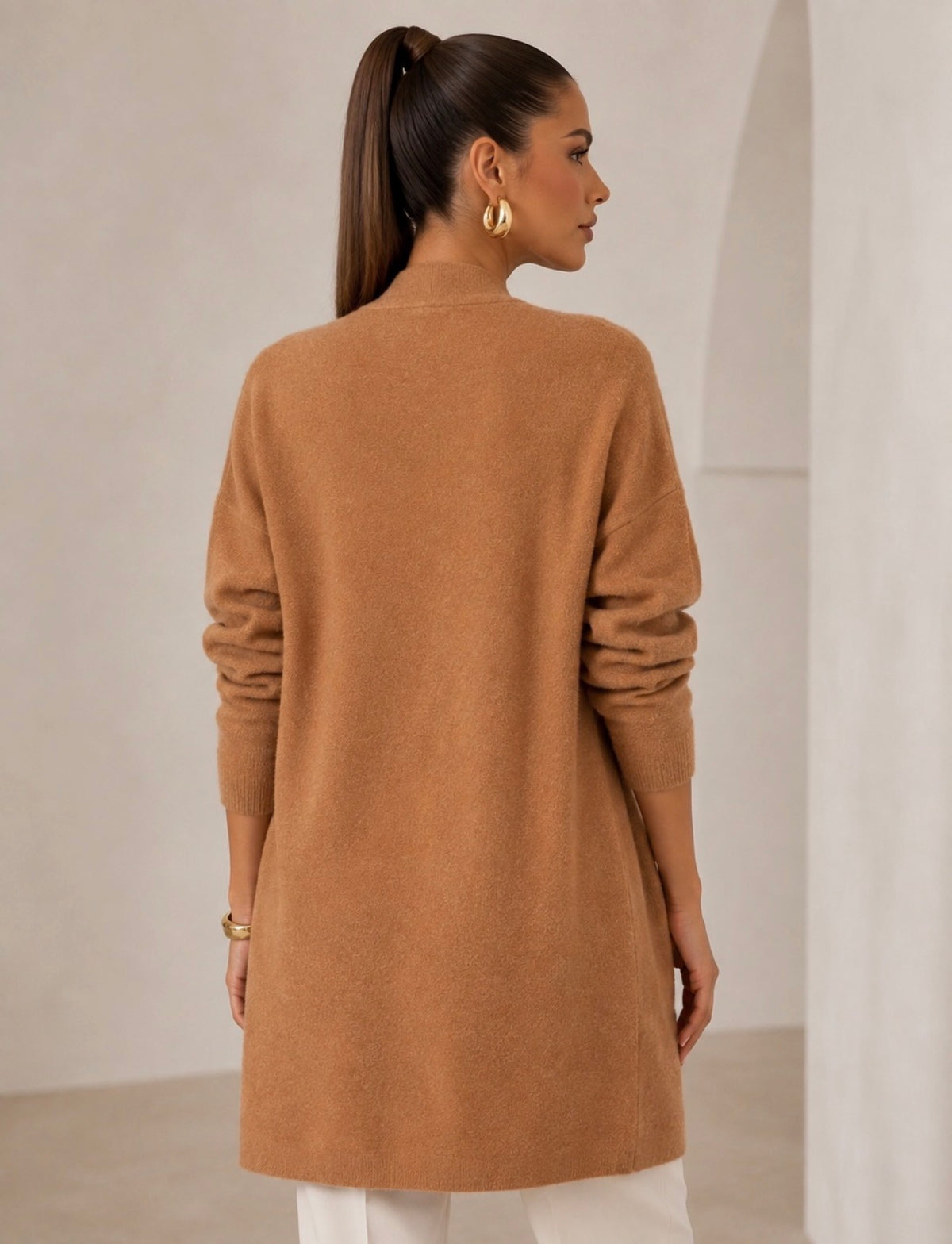 Michelle Long Cardigan Black