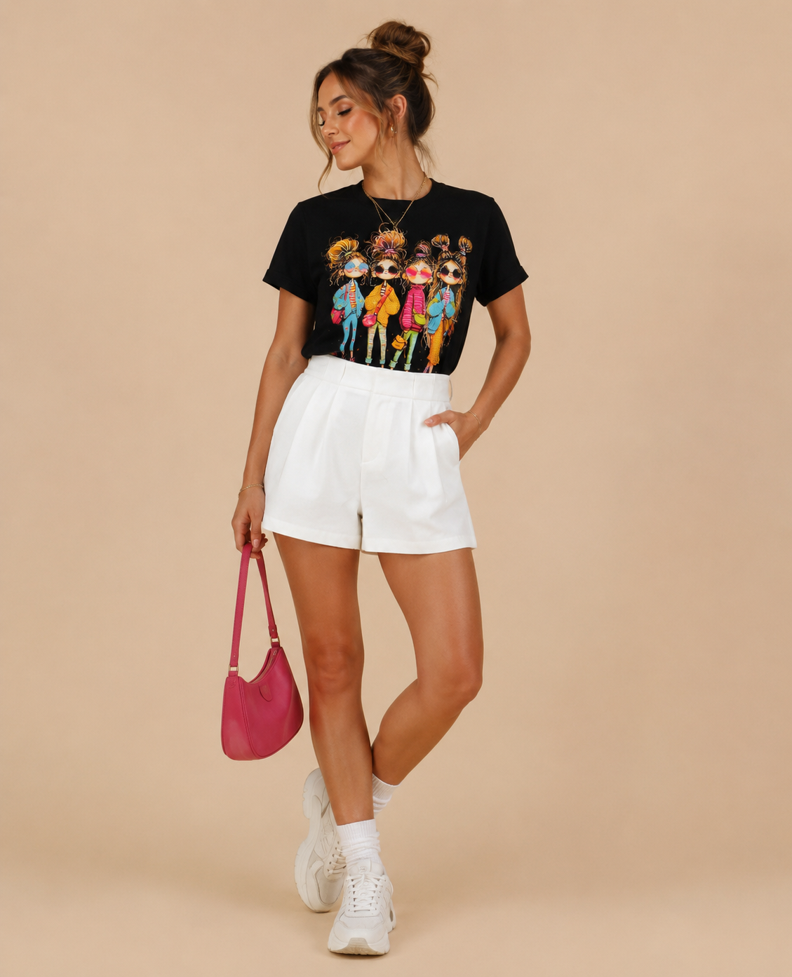 Casual White Short