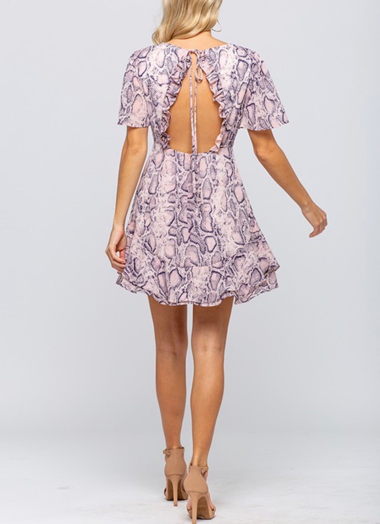 Ashley Animal print mini dress