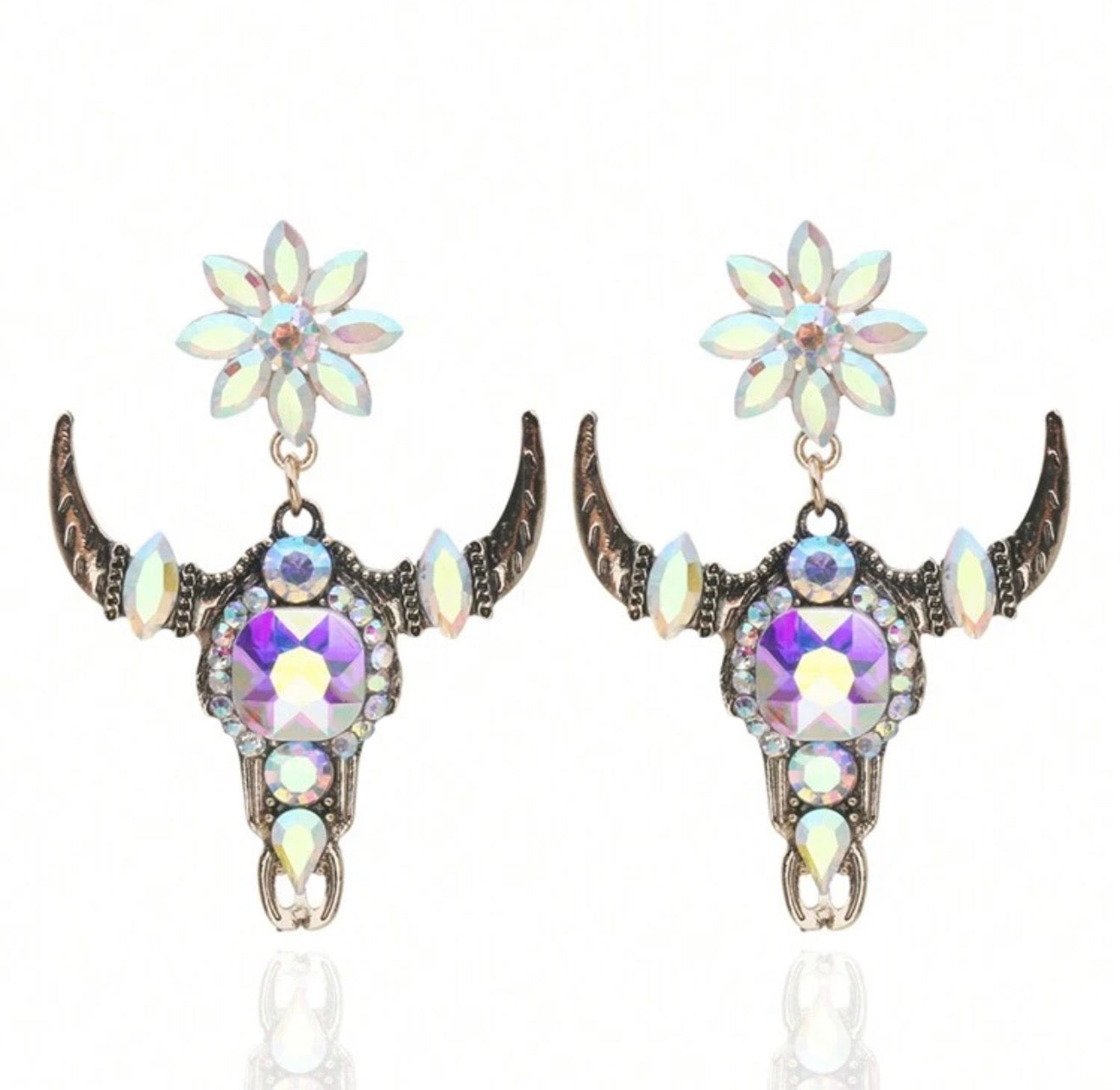 Longhorn Zirconias Earrings