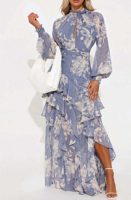 Elena Chiffon Maxi Dress