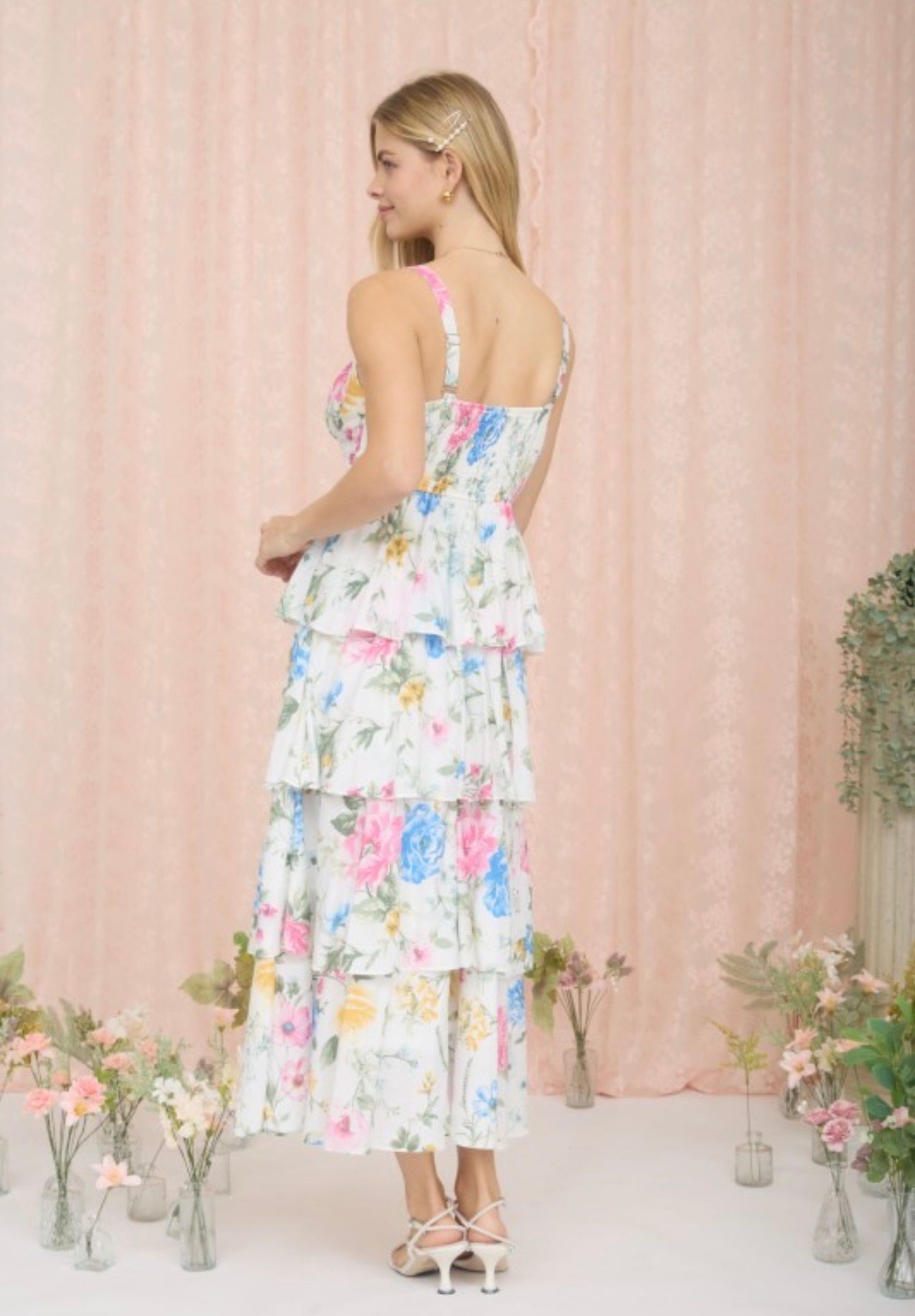 Stephanie Floral print Maxi dress
