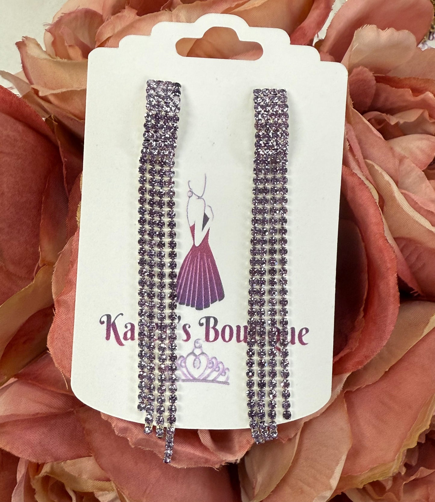 Violet Zirconia Earrings