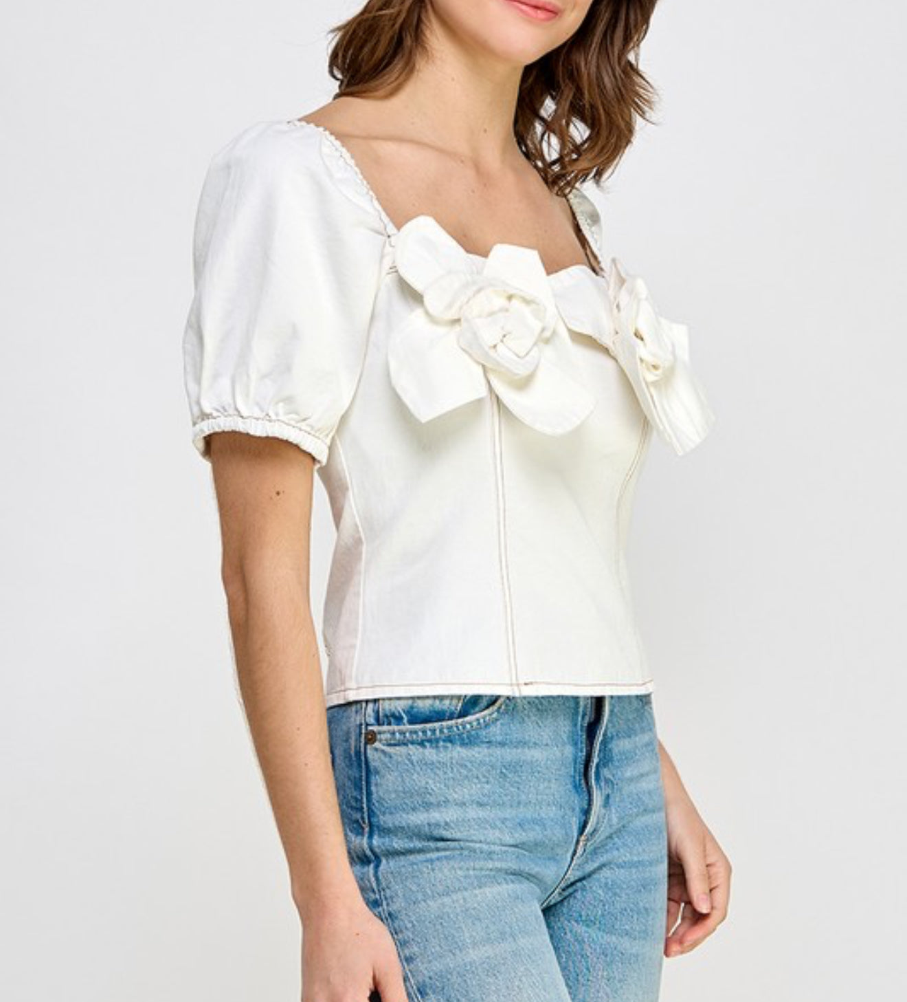Gardenias Denim Blouse