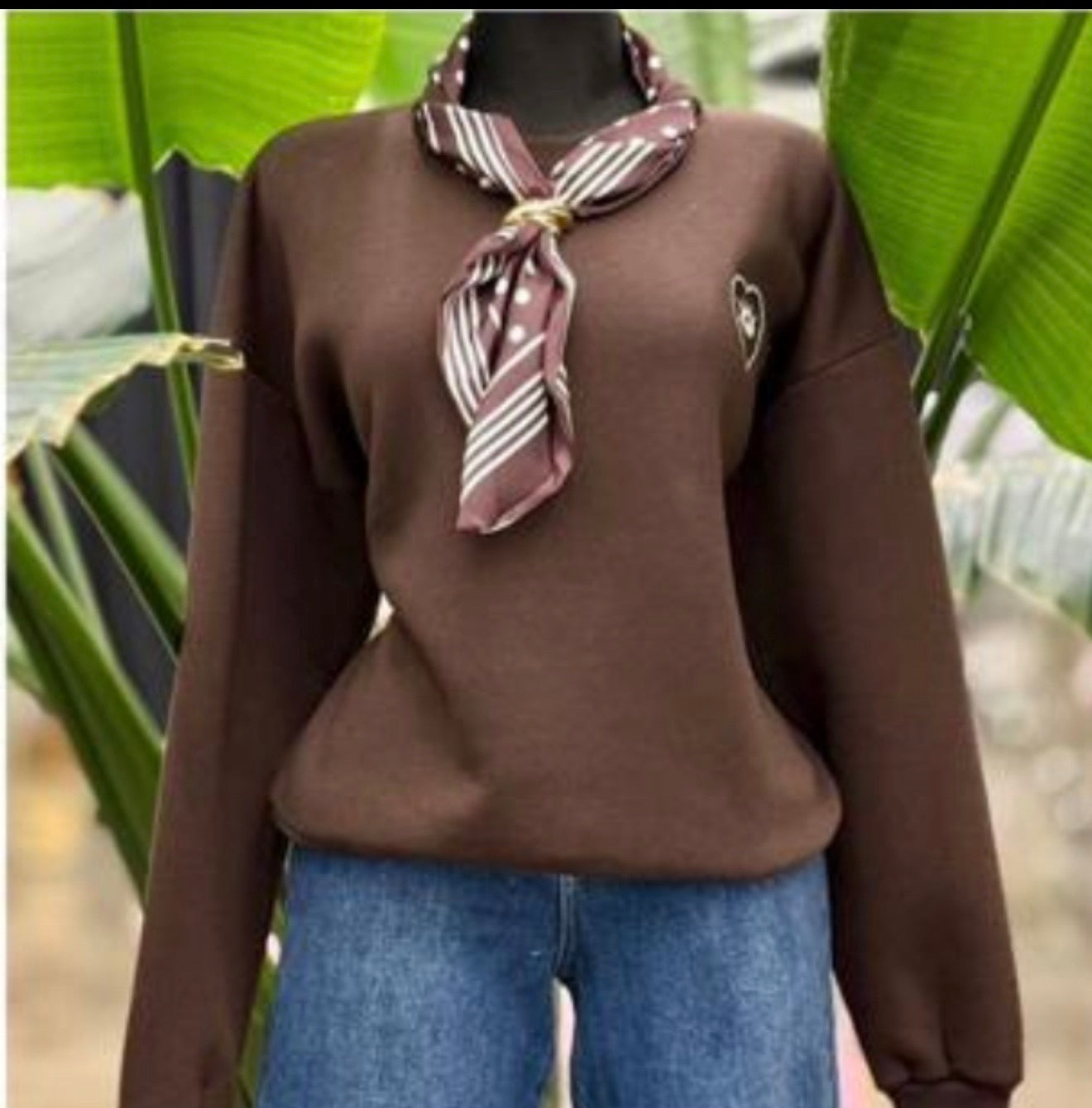 Good Vibes Brown Sweater