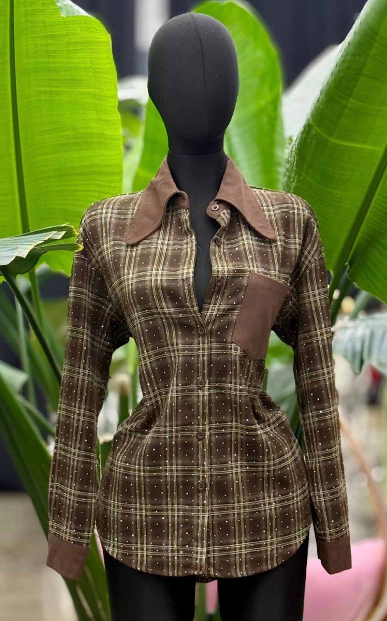Brown Blouse