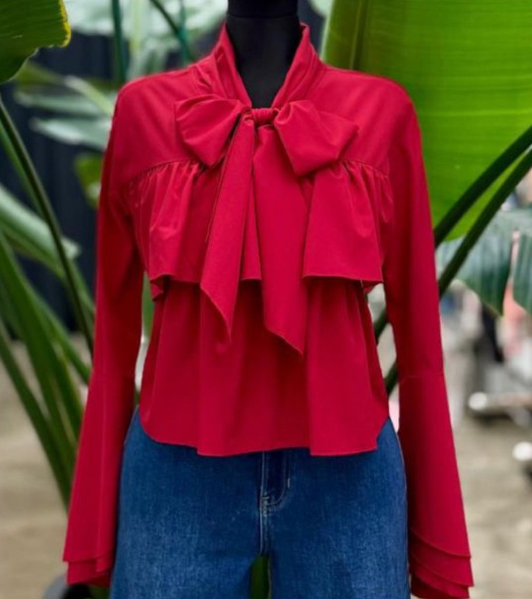 Natalid elegant Red Blouse
