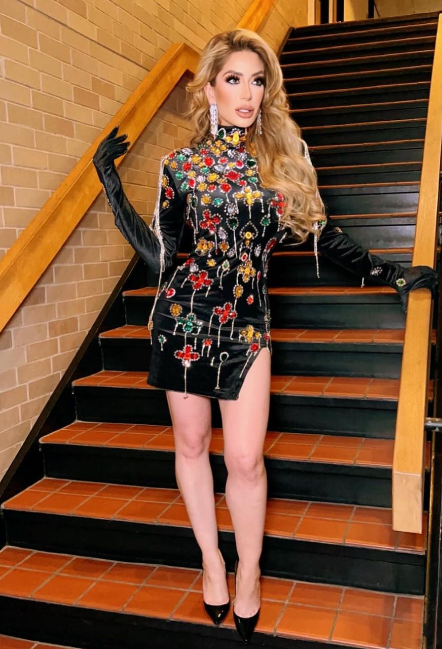 Luxury Stones Mini dress