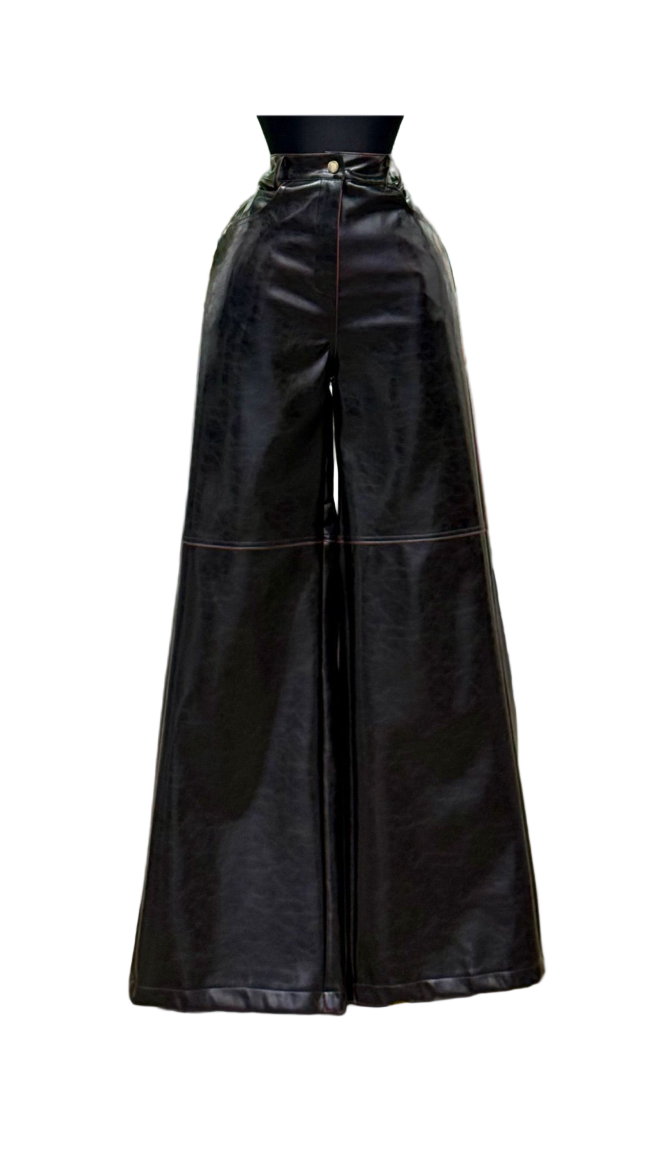 Camila Dark Brown Leather Pant