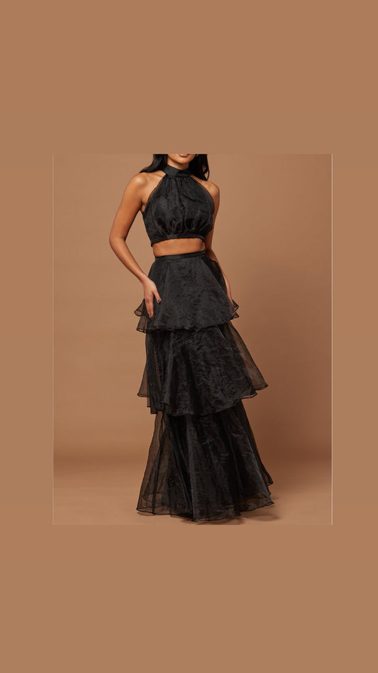 Black Diamond Skirt Set