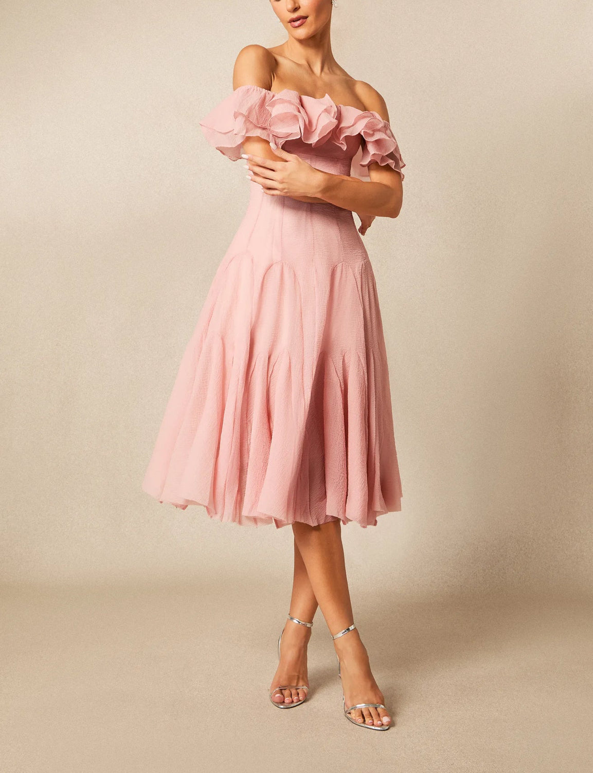 Yoana’s Chifon Midi Dress