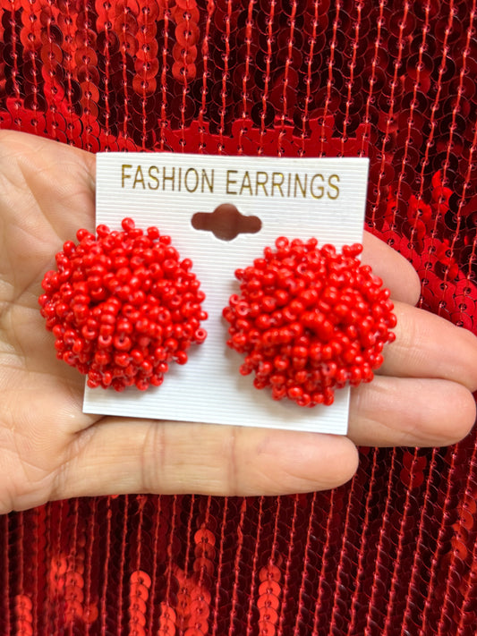 Fashion Red Earrings