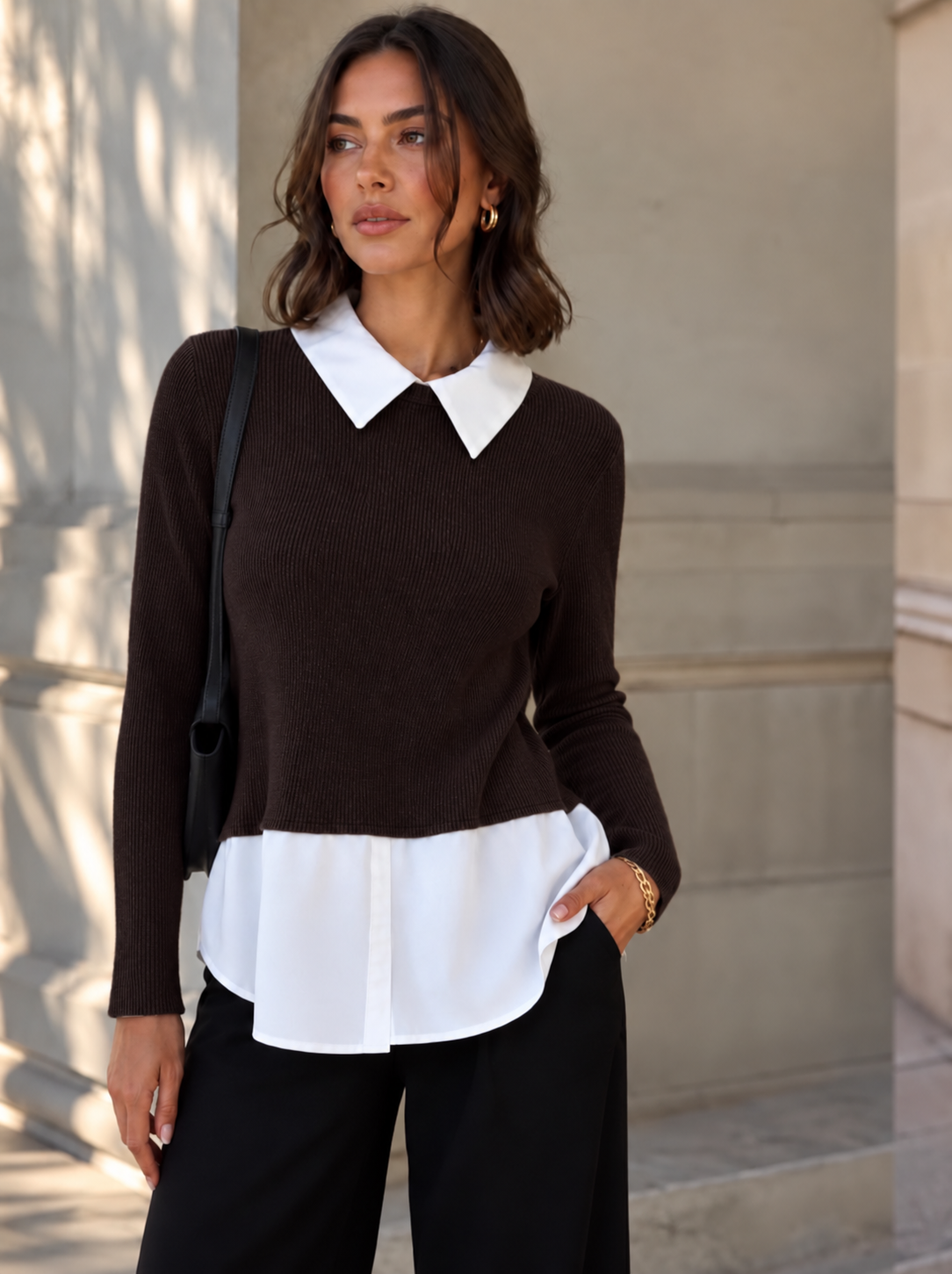 Nia Brown Blouse