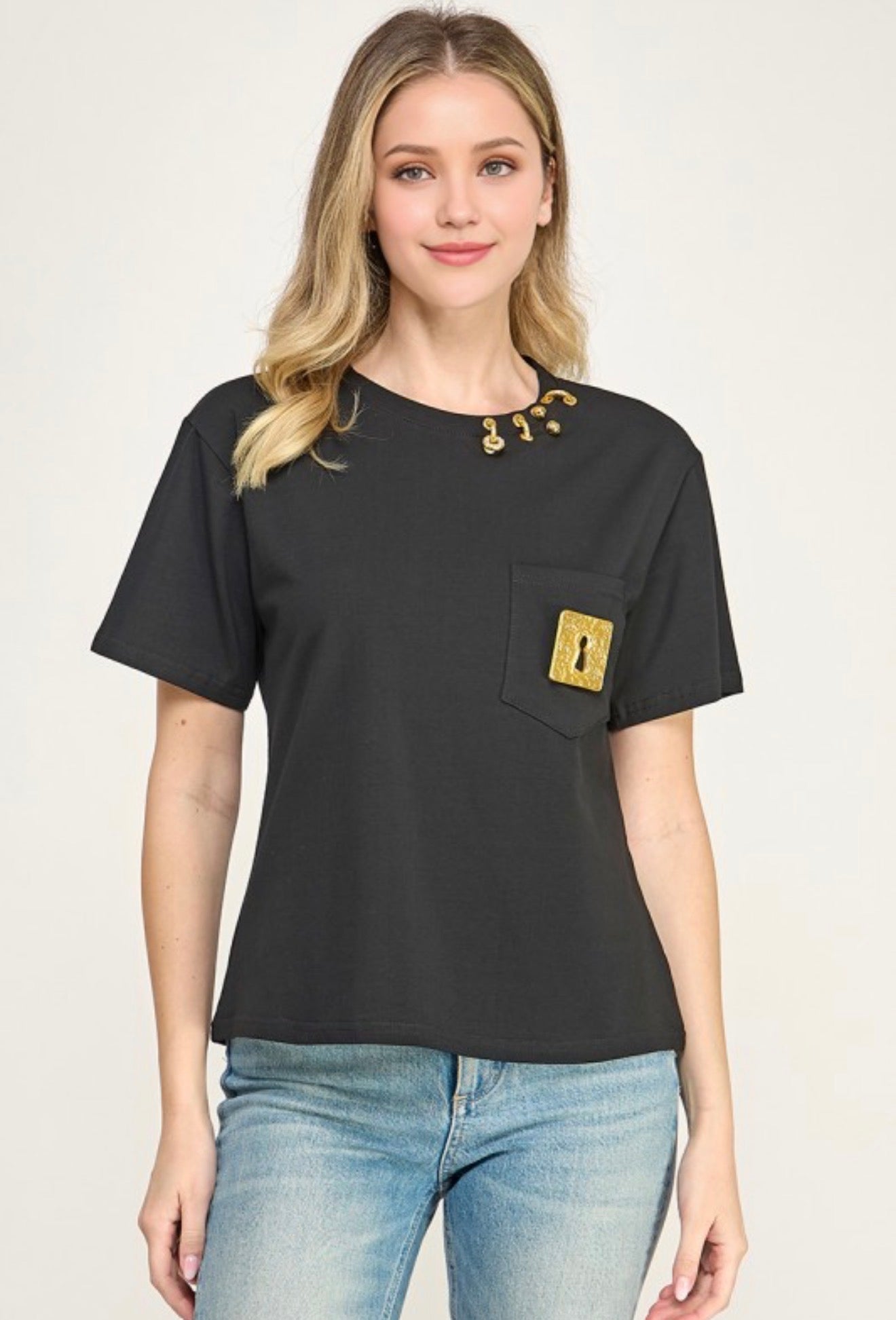 Master Key Black Blouse