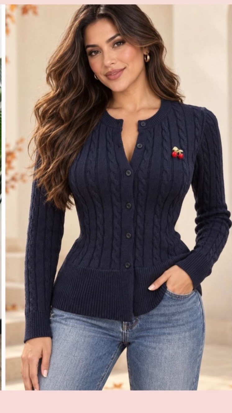 Sherry navy Blue cardigan