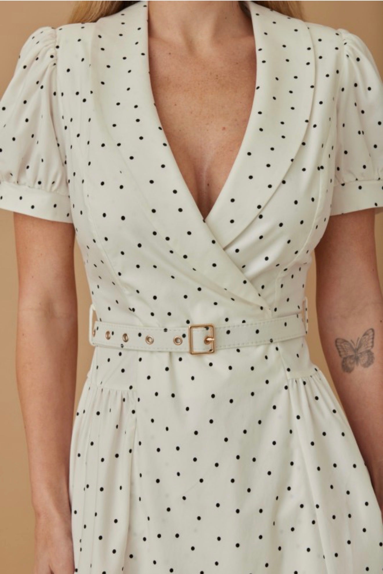 Valencia Polka Dots Midi Dress
