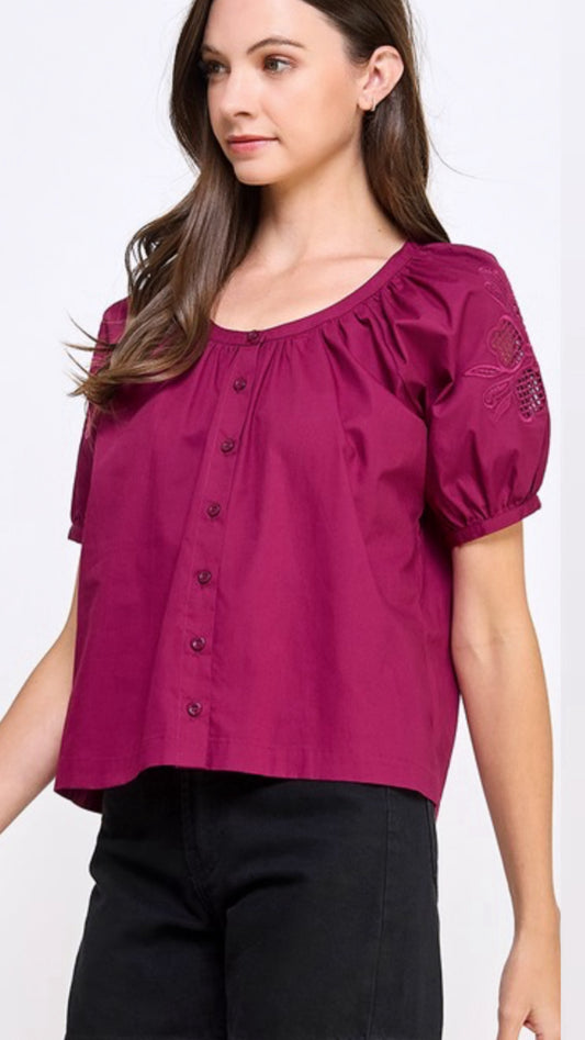 Valentine Embroidered Blouse