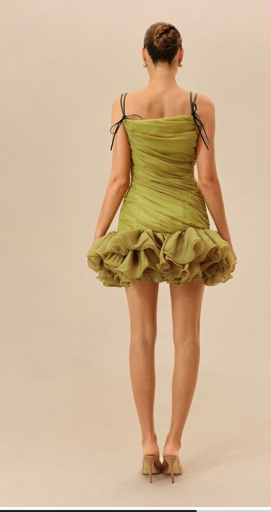 Ines Olive Mini Dress