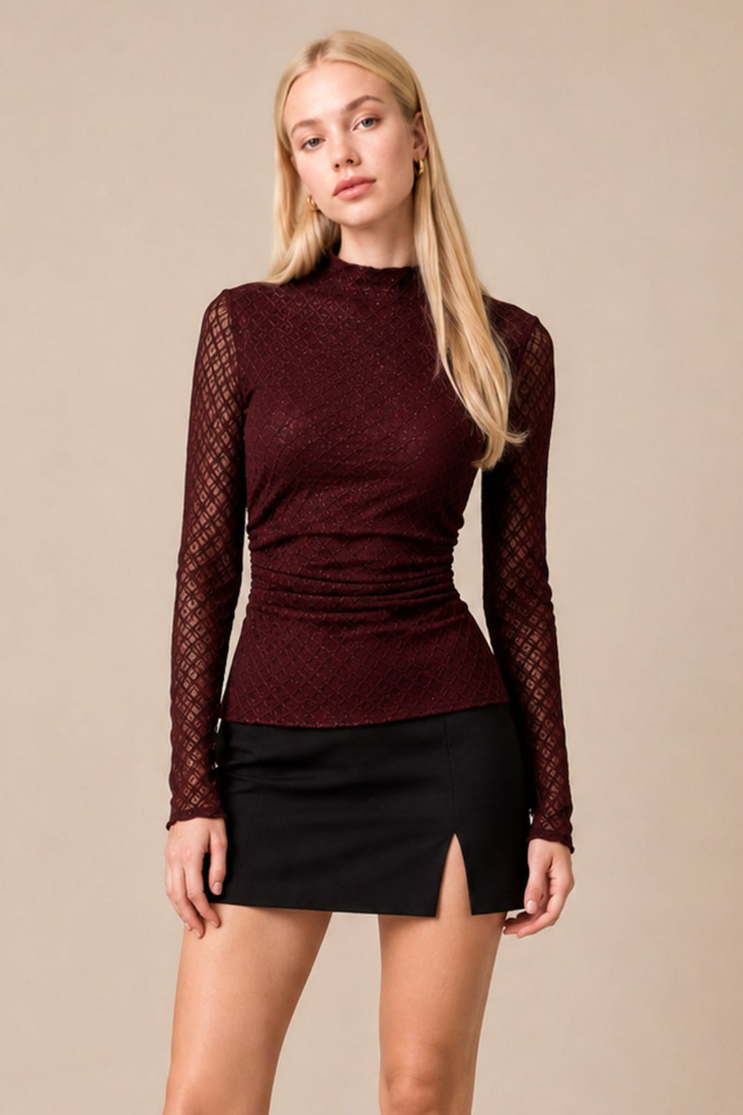Vera Black lace Blouse