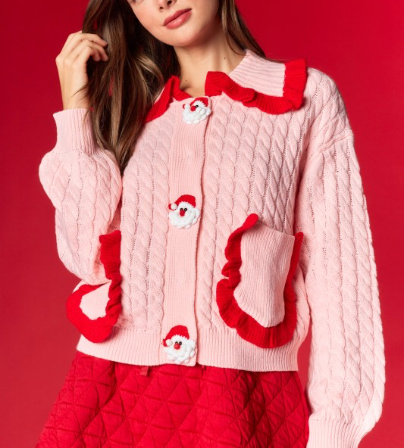 Noah Red Pink Sweater