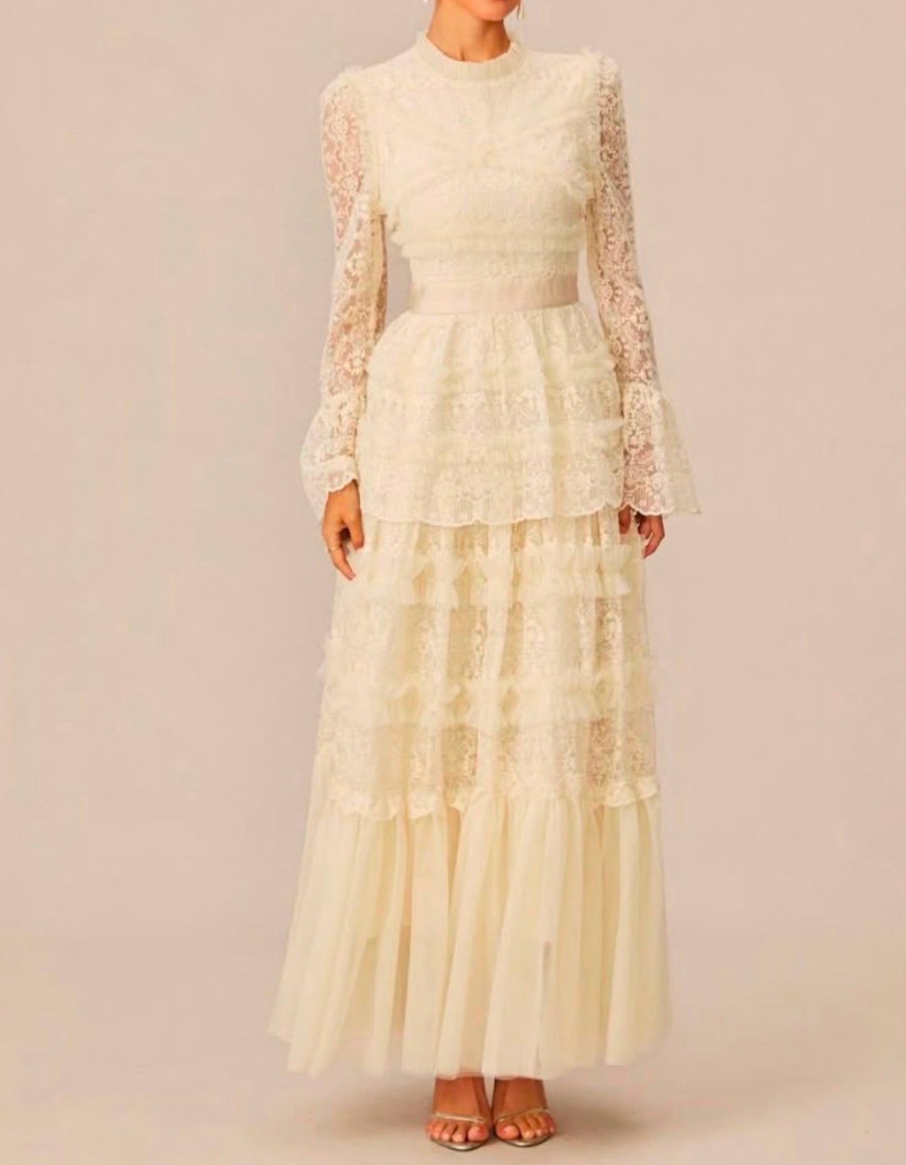 Diane Elegant Lace Maxi Dress