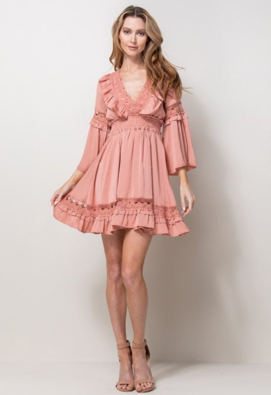 Donella Mauve Mini Dress