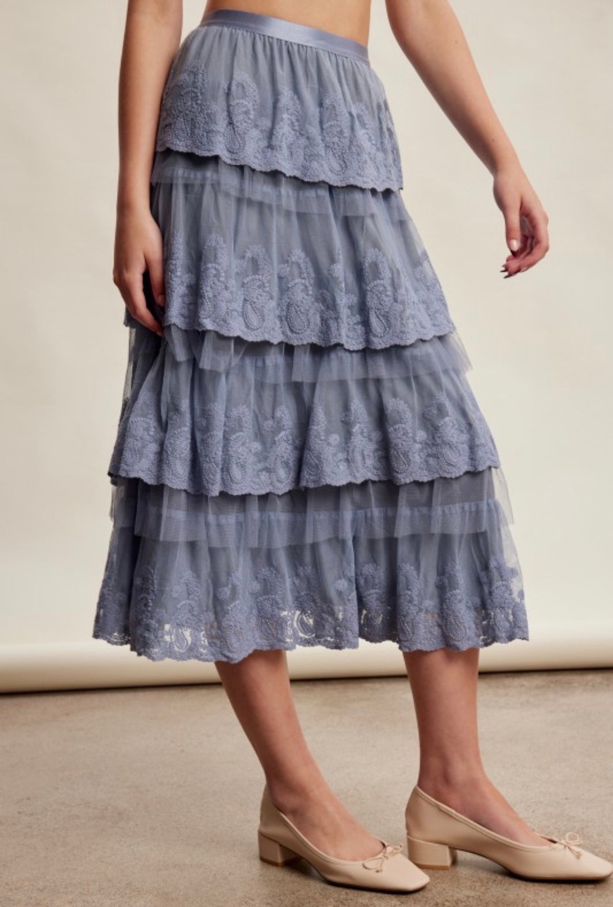 Sky Lace Skirt