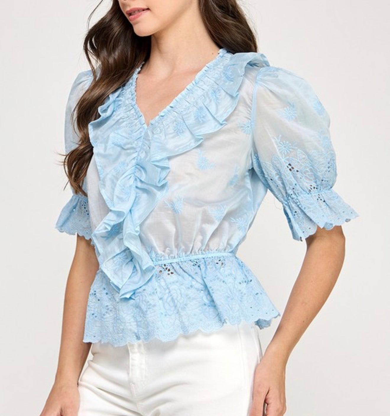 Sky Blue Blouse