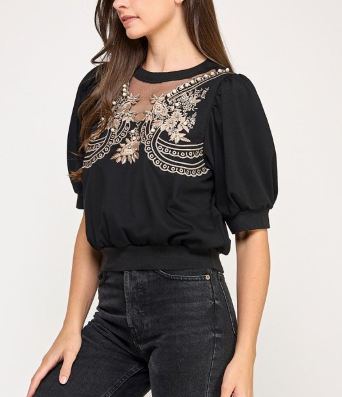 Evelyn Embroidery Blouse