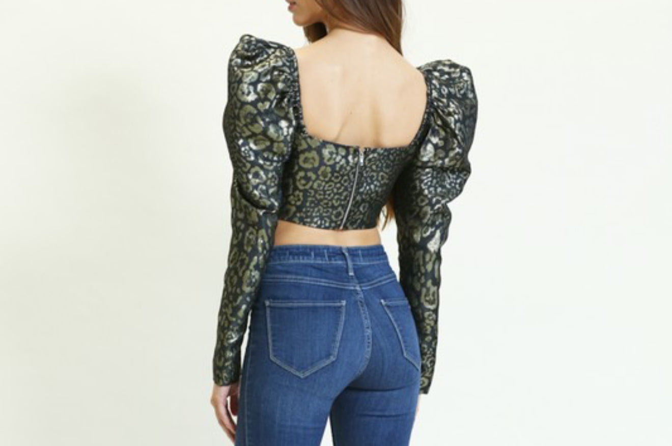 Diane Black Corset Top