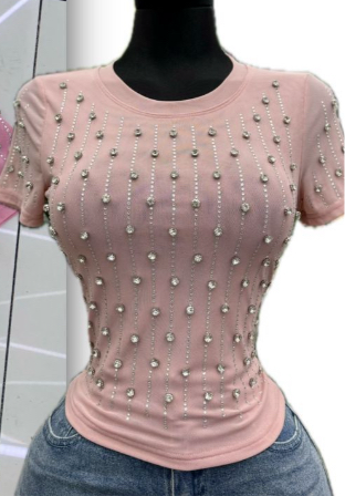 Casual Top With Stones