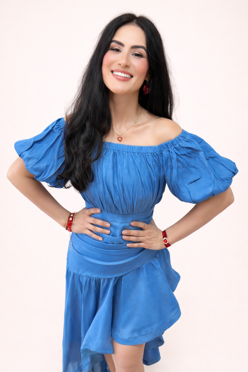 Valentina Blue Maxi Dress