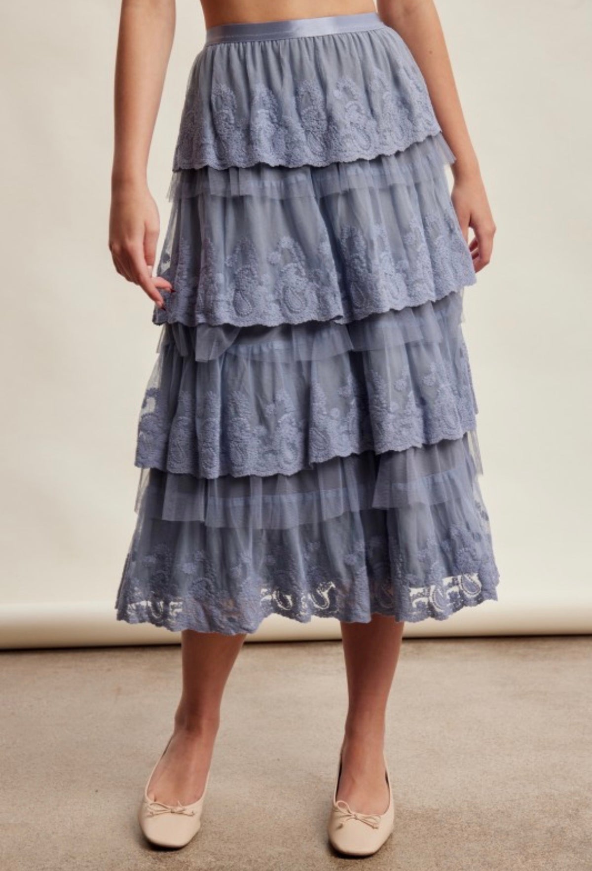 Sky Lace Skirt