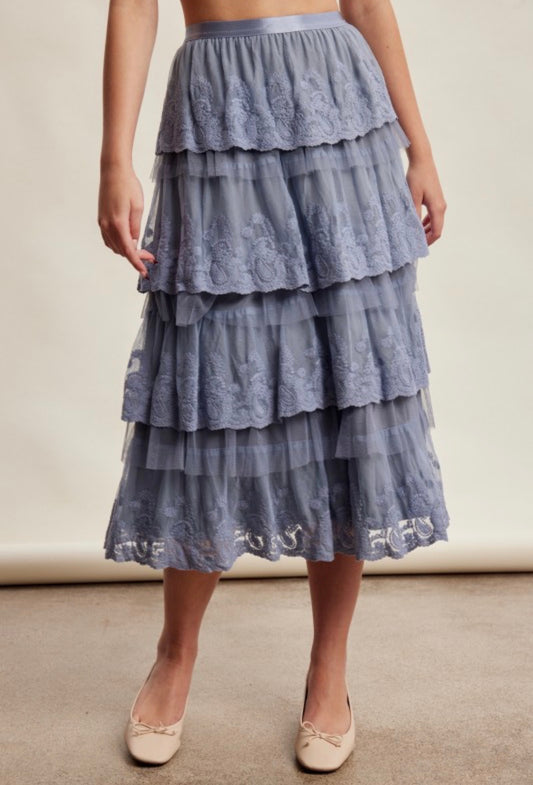 Sky Lace Skirt