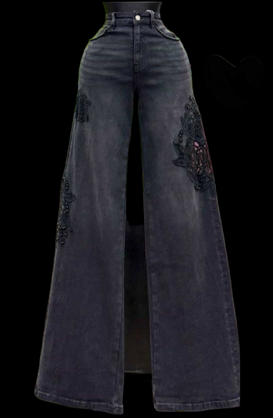 Embroidered Jeans