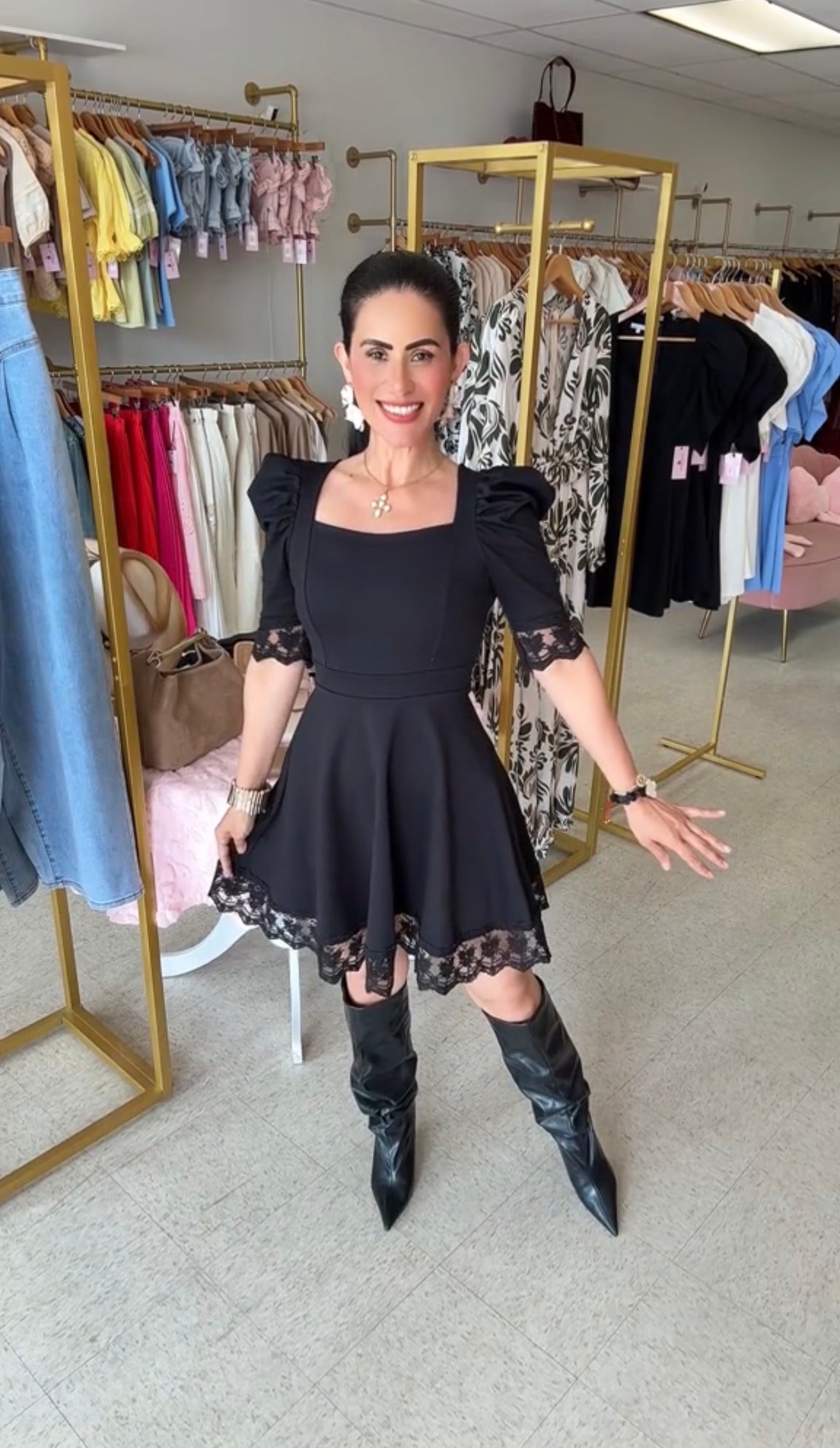 Angelica  Lace mini Dress