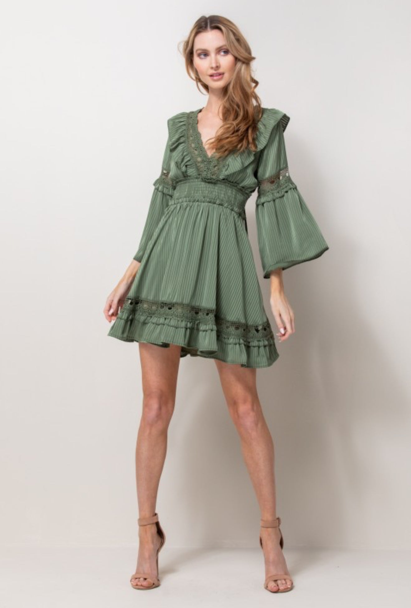 Donella Green Mini Dress