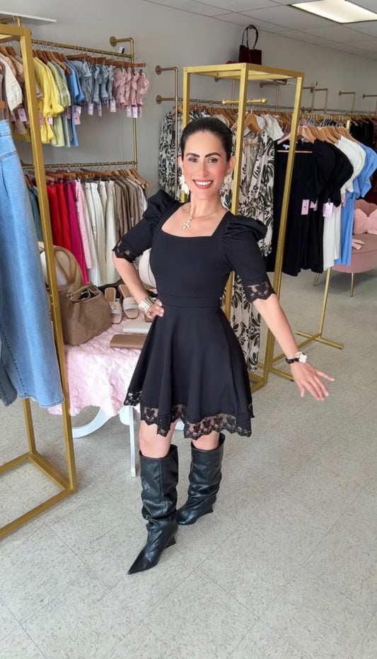 Angelica  Lace mini Dress