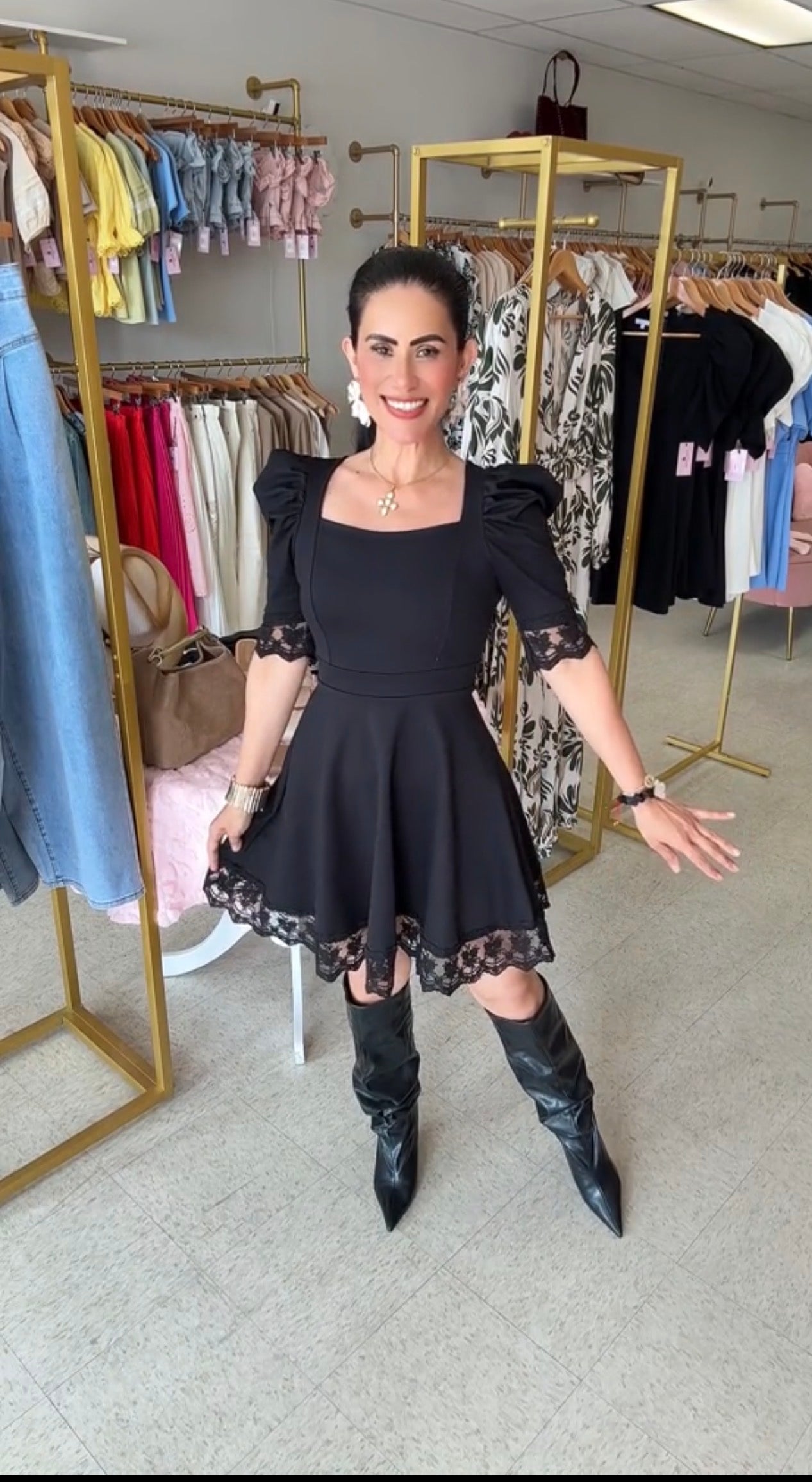 Angelica  Lace mini Dress