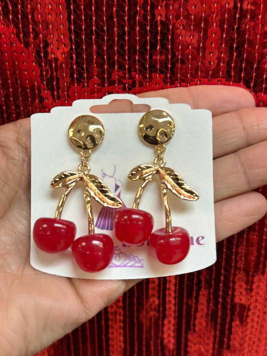 Red Sherry Earrings