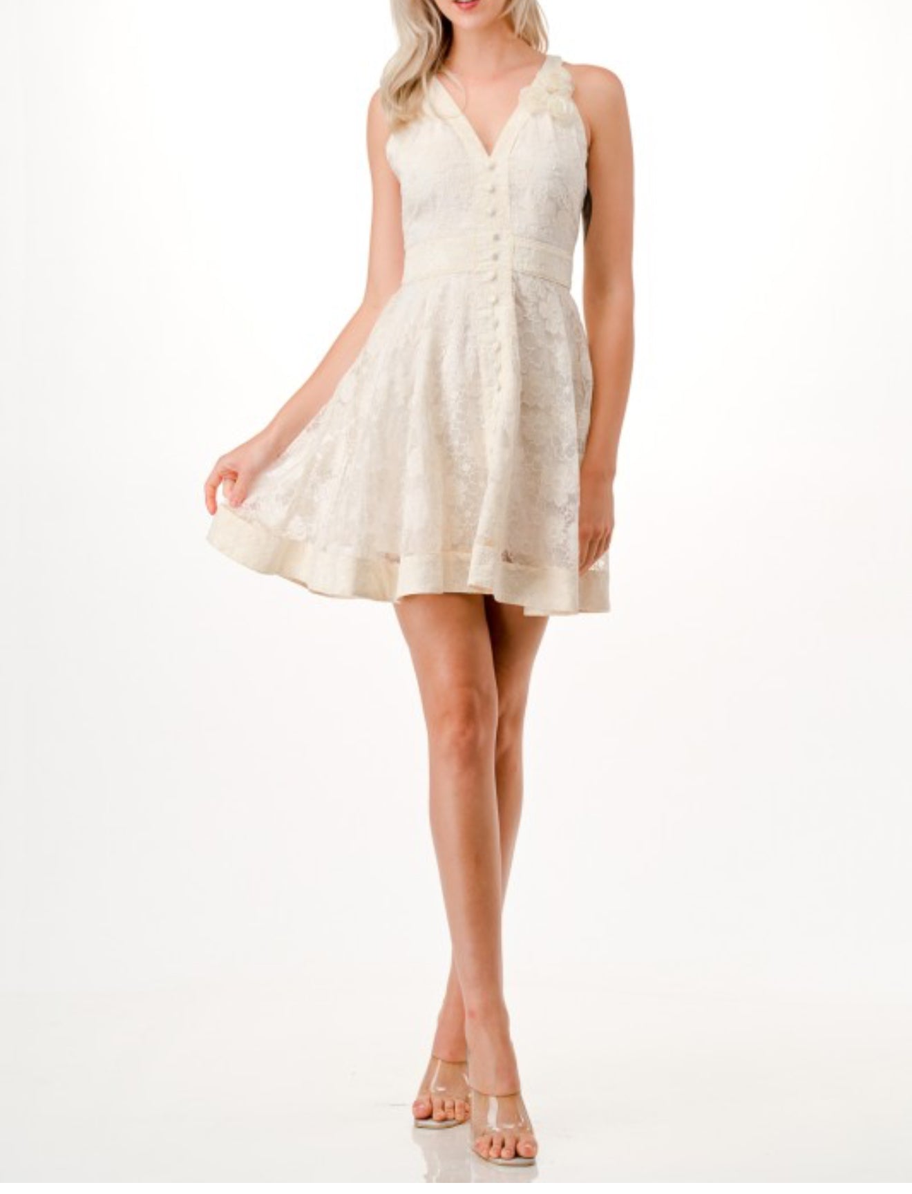 Linda Lace Mini Dress