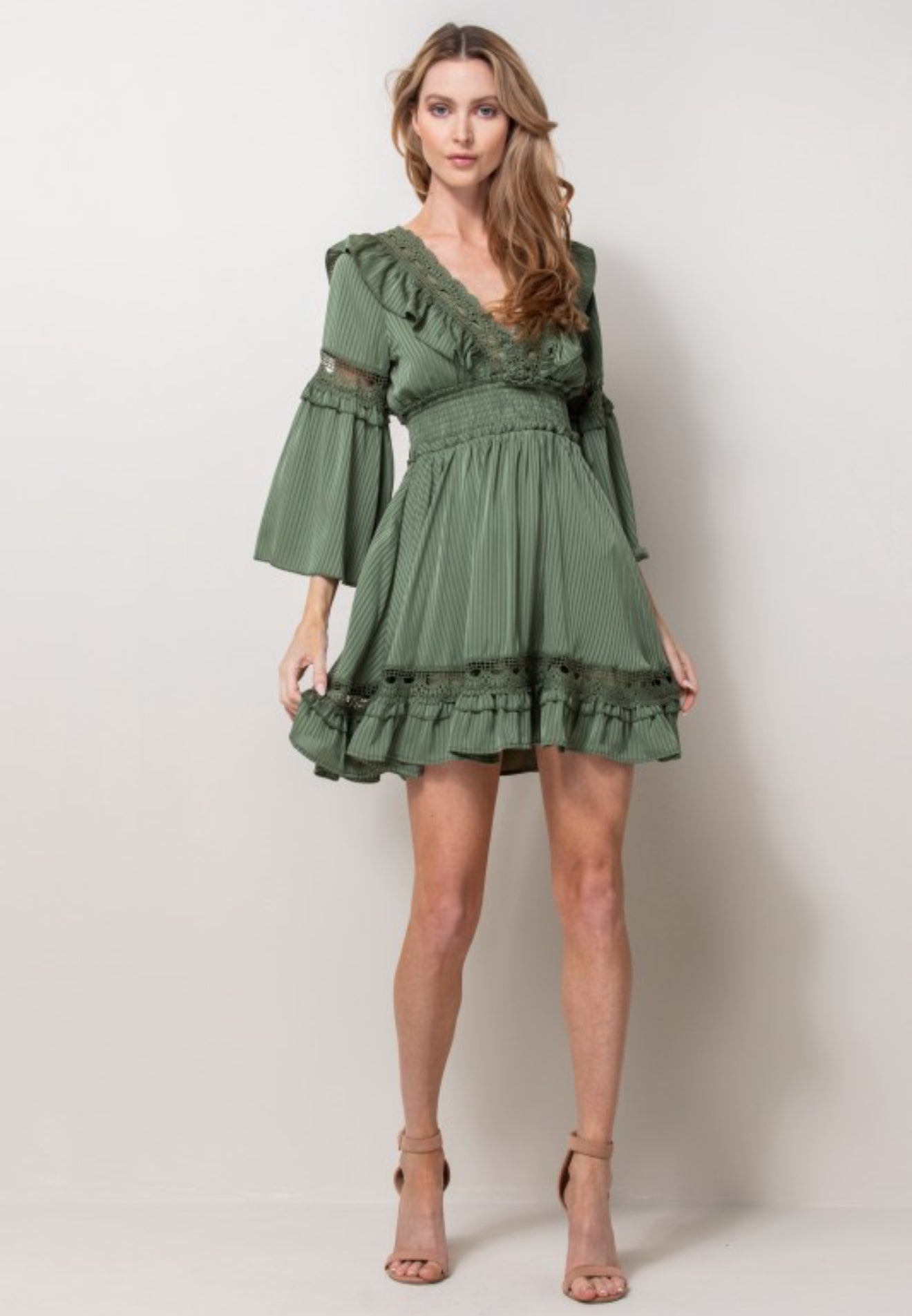 Donella Green Mini Dress