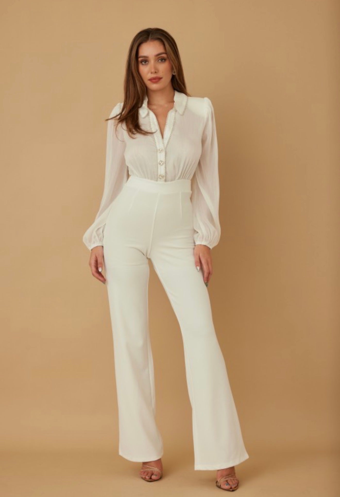 Allison Elegant White Jumpsuit