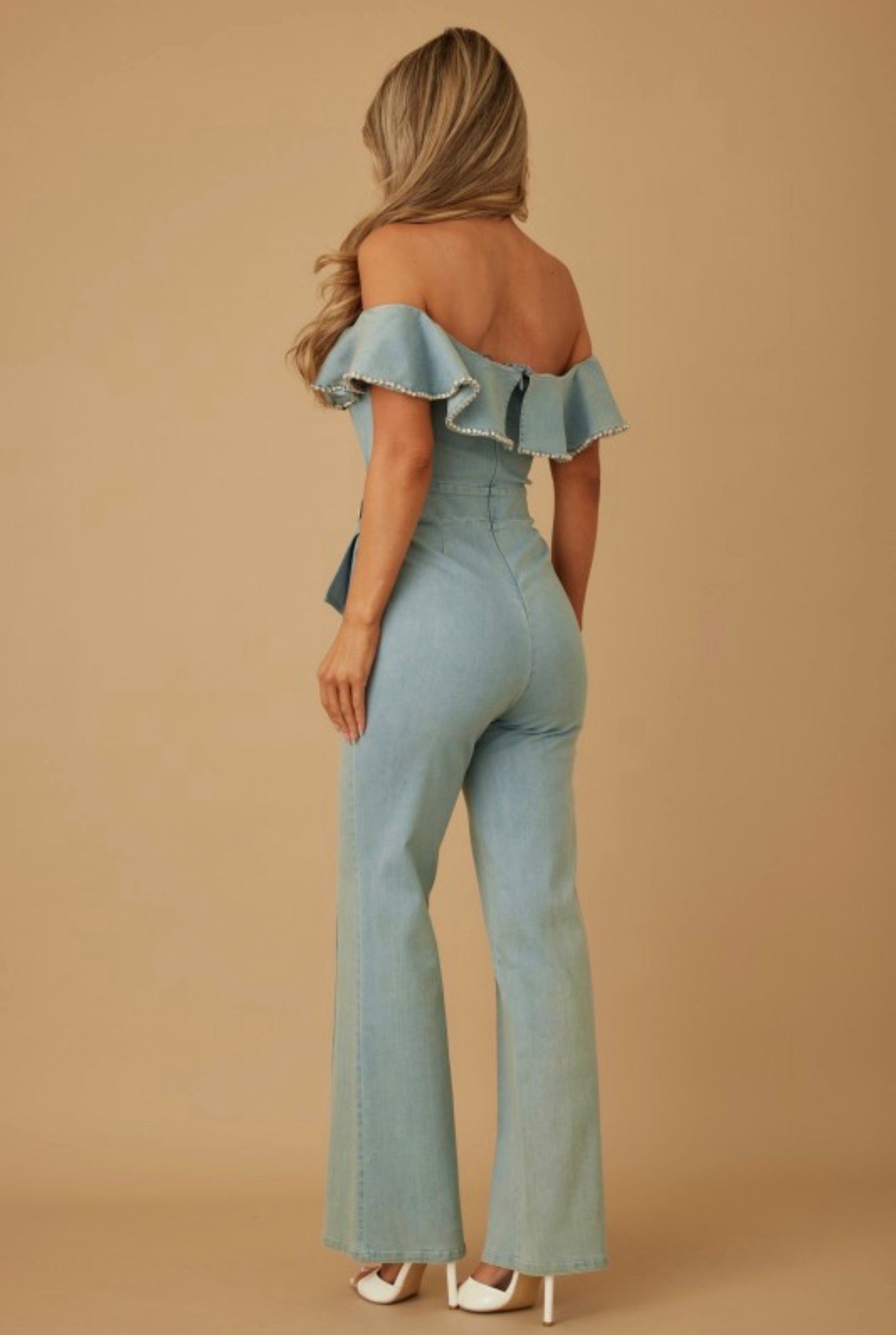 Delina Elegant Denim Jumpsuit